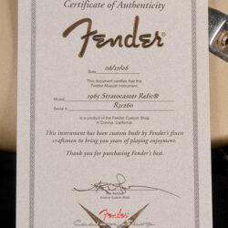 Fender Custom Shop 1965 Stratocaster Relic