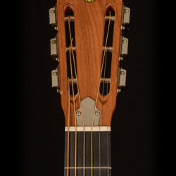 Continental Style O Resonator Guitar headstock front image view