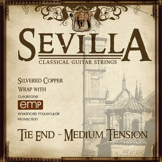 Sevilla Classical Guitar Strings – Medium Tension Tie End